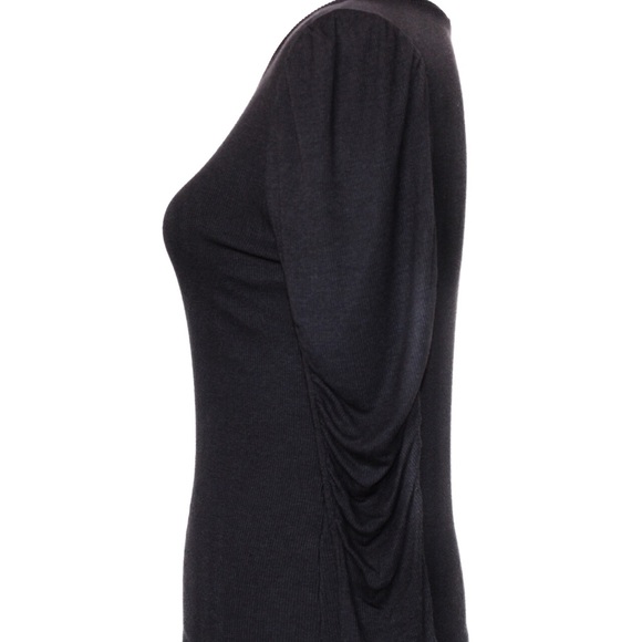 Bar Iii Womens Ruched Crossover Top Black Size Small main image 1